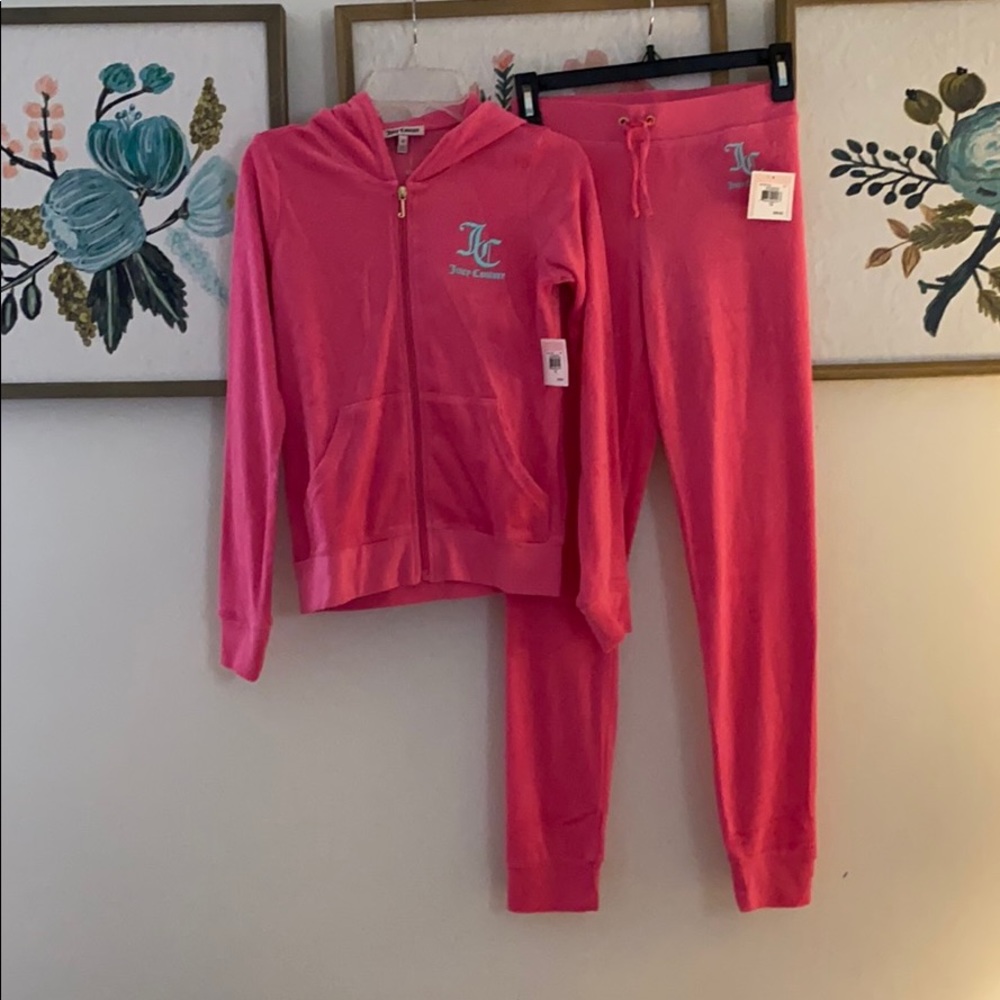 Girls 12 Juicy Couture Track Set Terry NWT